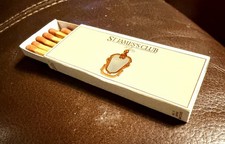 St. James Club, Park Place, London, England, Slim Unstruck Matchbox