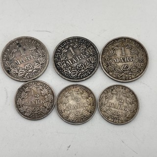 Lote de monedas marca de plata Job 1876 1916 muy finas 24 76 g.