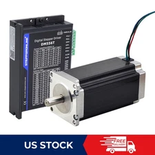 STEPPERONLINE 1 Axis Nema 23 Stepper Motor 425oz.in 4.2A & Driver DM556T CNC Kit