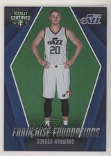 2016 Panini Totally Certified Franchise Foundations Green /5 Gordon Hayward fm0