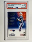 2002 Playoff Contenders - Tom Brady #7 PSA NM-MT 8