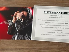 EMINEM autographed 8x10 photo, signed, authentic, Slim Shady, COA