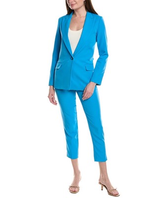 Silvian Heach 2Pc Jacket & Pant Set Women's Blue 38