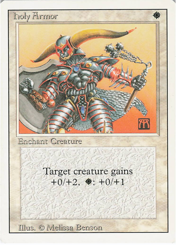 Holy Armor Common Revised Edition Magic: The Gathering LP