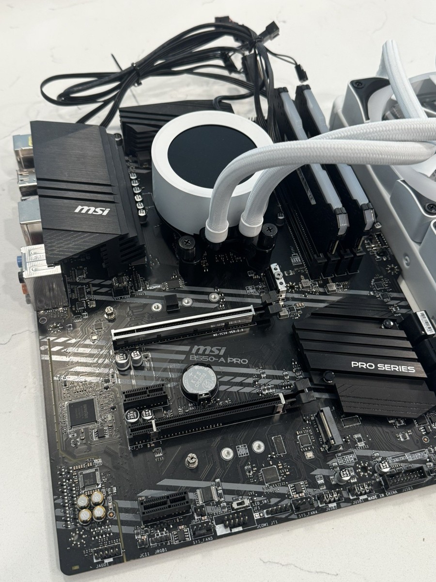 CPU MSI B550 + Ryzen 5700X + DDR4 32GB RAM AMD Combo - Ryzen 7 5700X + MSI B550 Board + 32GB DDR4 RAM + NZXT