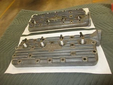 CYCLONE ALUMINUM HEADS FORD FLATHEAD V8 ENGINE 21 STUD AUTHENTIC ORIGINALS NICE