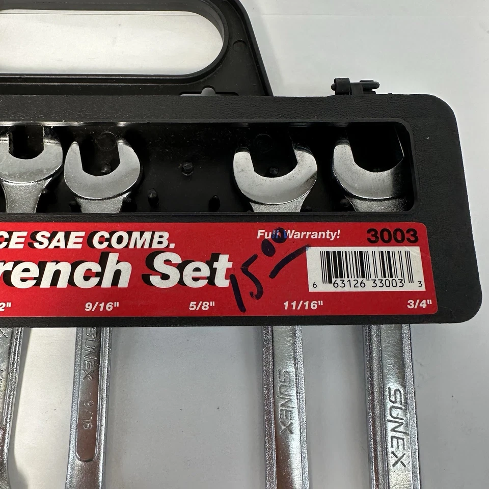 Juego de llaves combinadas Sunex SAE 8 piezas Foto 4 de 4