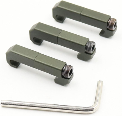 #ad #ad Tactical Light Pressure Switch Picatinny Cable Guides Aluminum 3 Pack Army Green $20.18