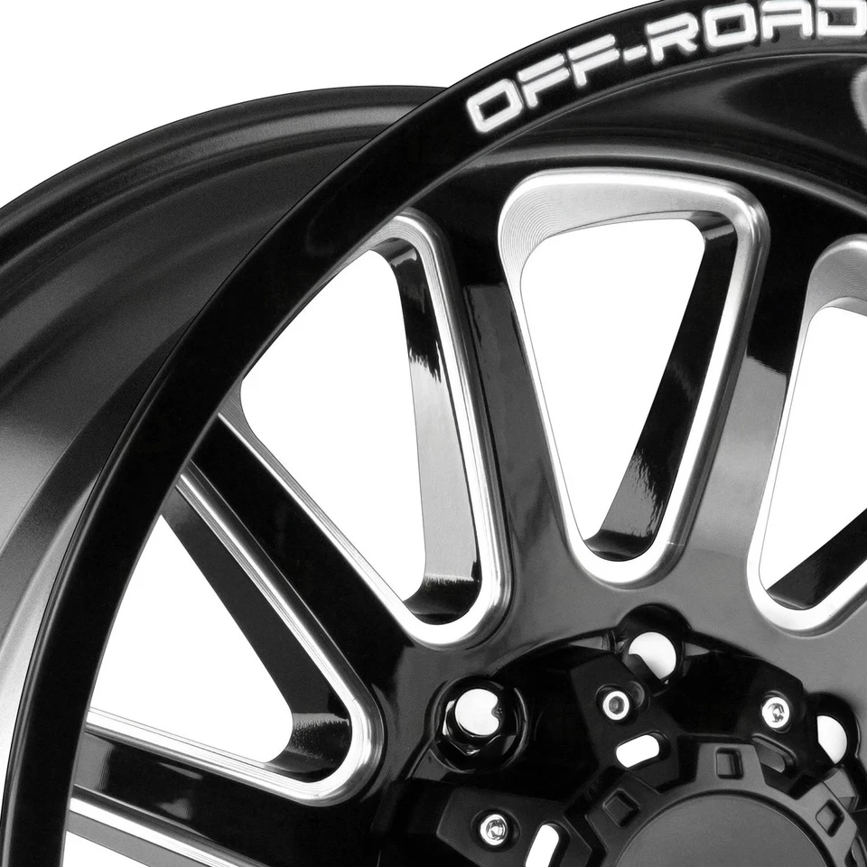 Off-Road Monster M17 Wheel 22x12 (-44, 6x139.7, 106.4) Black Single Rim - Image 3 of 4