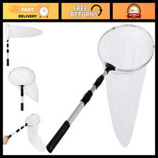 24" Deep Butterfly Net with 12" Ring 36" Extendable Handle for Catching Insect