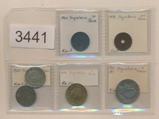 YUGOSLAVIA - 1920-1938 - NICE VALUE OF 6 COINS - #3441