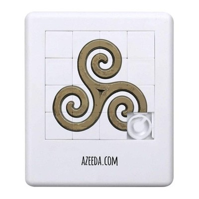 Schiebepuzzle ''Keltisches Triskelion dreifaches Spiralsymbol-Design'' (PZ00040162)