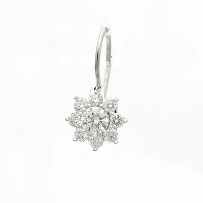Harry Winston Sonnenblume Mini Defekt Ohrring Diamant Pt950 P0053865