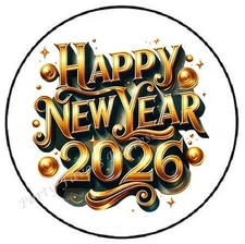 HAPPY NEW YEAR 2026 ENVELOPE SEALS LABELS STICKERS PARTY FAVORS