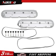 Lh Rh Valve Cover Set W Gasket For 02-08 Cadillac Escalade Silverado Sierra
