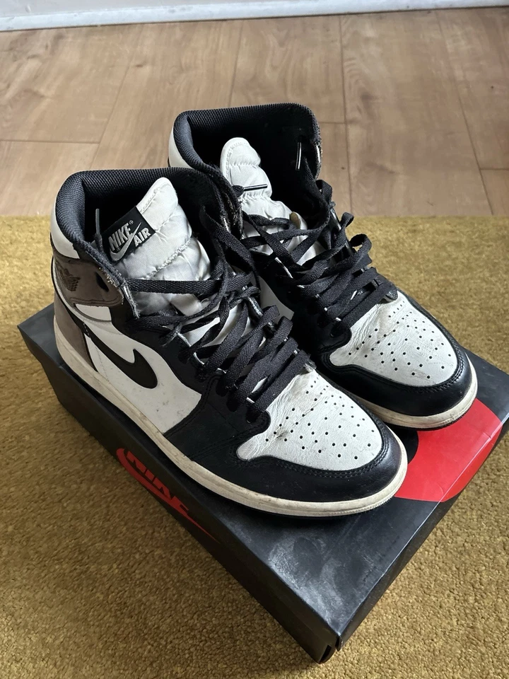 Nike Air Jordan 1 Retro OG High Dark Mocha Size UK 9.5 - w/ Original Box - Used, photo 1 of 5