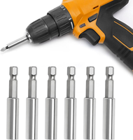 "6 StüCk Bithalter Magnetisch 60Mm Bit VerläNgerung 1/4\" Magnet Bithalter"