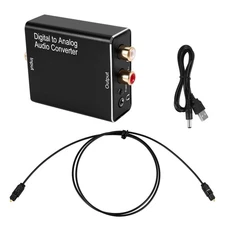 Digital to Analog Audio Converter, Digital SPDIF Optical to Analog L/R 2971