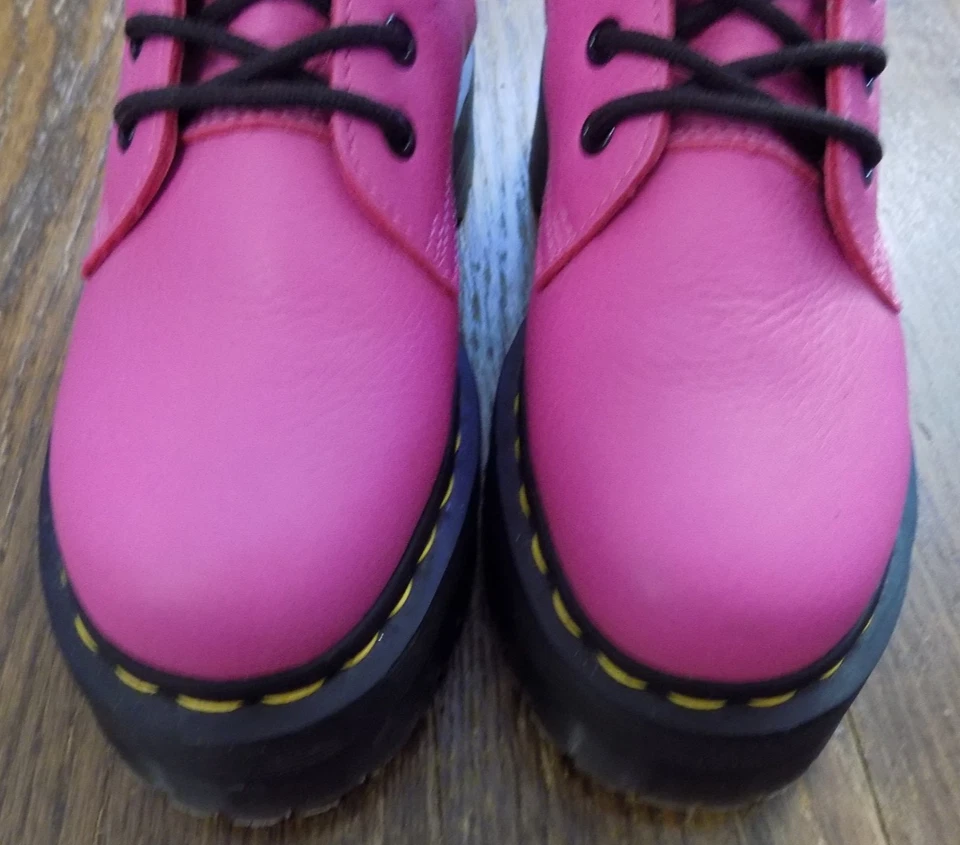 Botas Gruesas Dr Martens Jadon Plataforma Cuero Pisa Suave ROSA CHICLE Talla 6 Usadas en Excelente Condición Foto 3 de 4