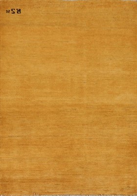 Handmade Gold Modern Foyer Rug 3x4 Contemporary Solid Home Decor Oriental Carpet