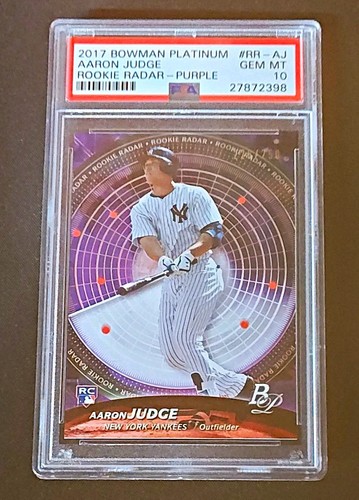Bowman Platinum 2017 Rookie Radar Aaron Judge Purple /250 #RR-AJ PSA 10