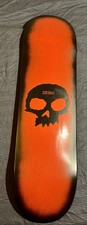 Zero Skull Deck Skull Graphic Orange Green Ar...