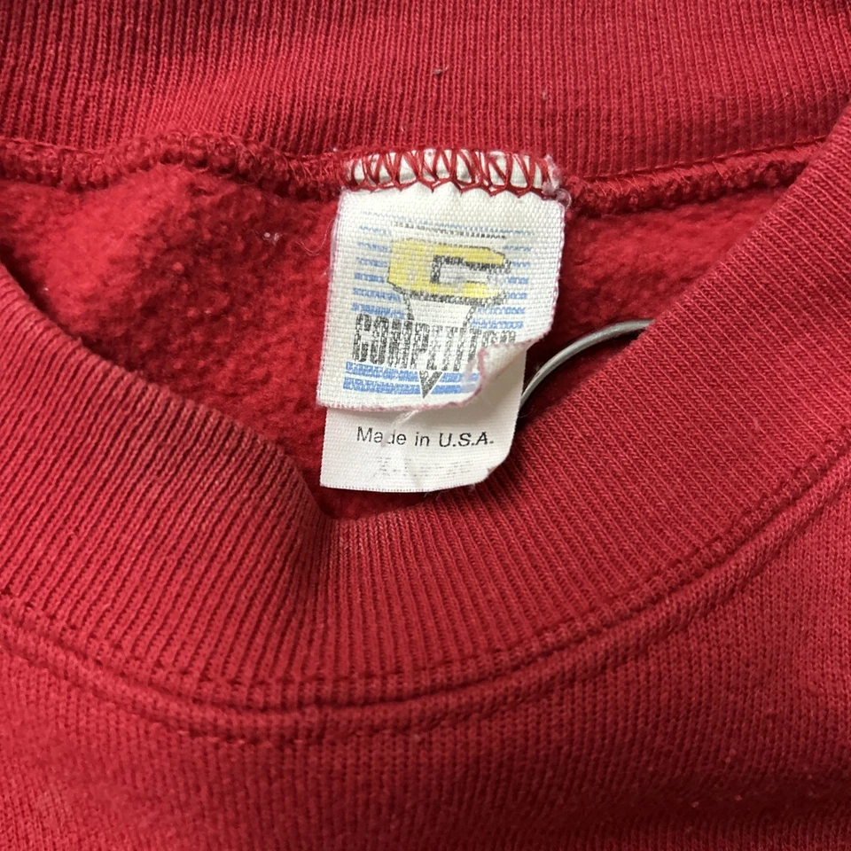 Pullover deportivo de competición vintage de los 90 de los San Francisco 49ers para hombre XL rojo cuello redondo Foto 3 de 4