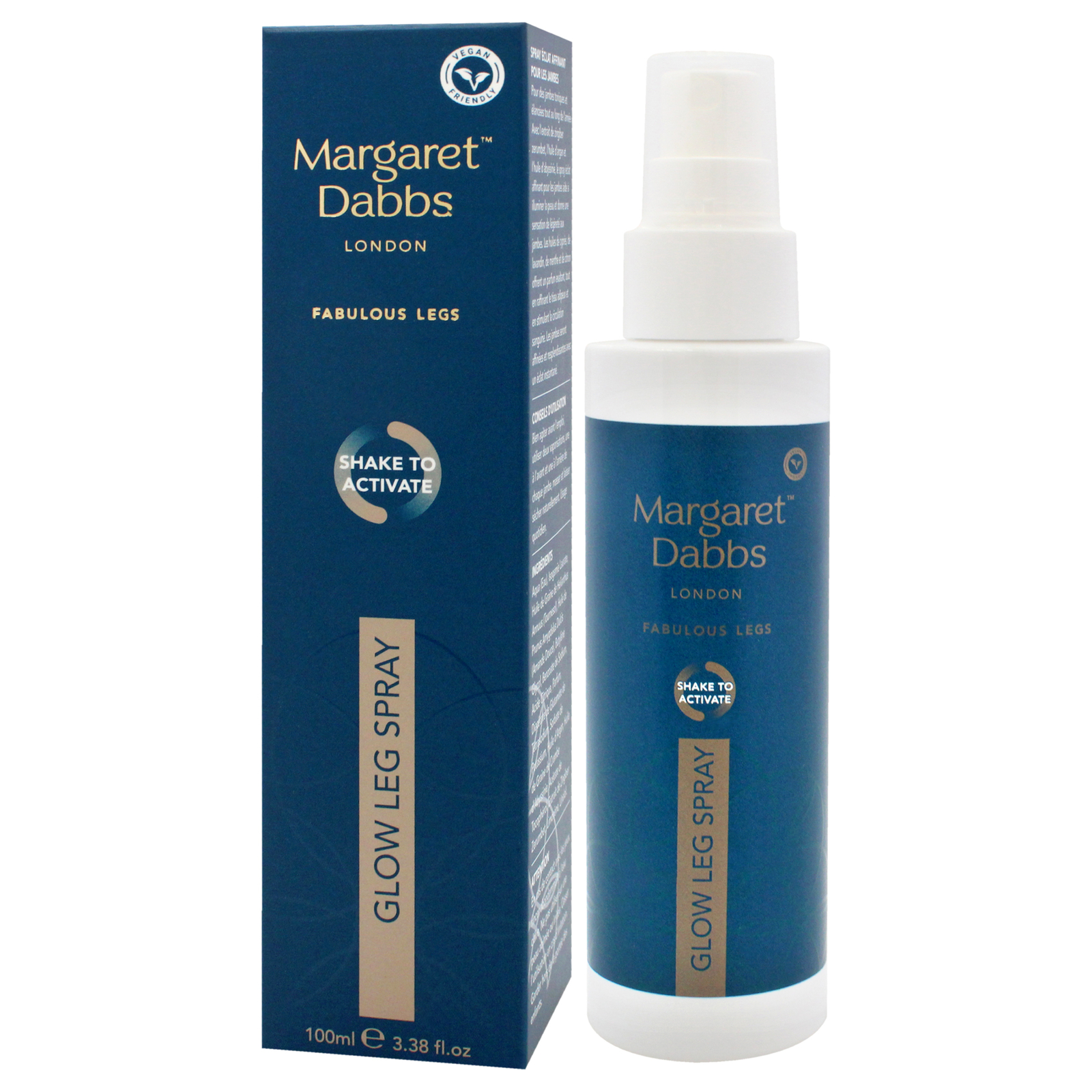 Glow Leg Spray by Margaret Dabbs for Unisex - 3.38 oz Spray