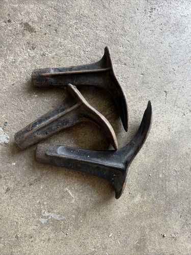 Antique Vintage Cobbler Cast Iron Shoe Anvils Set Of 3 93 92 - Picture 2 of 2