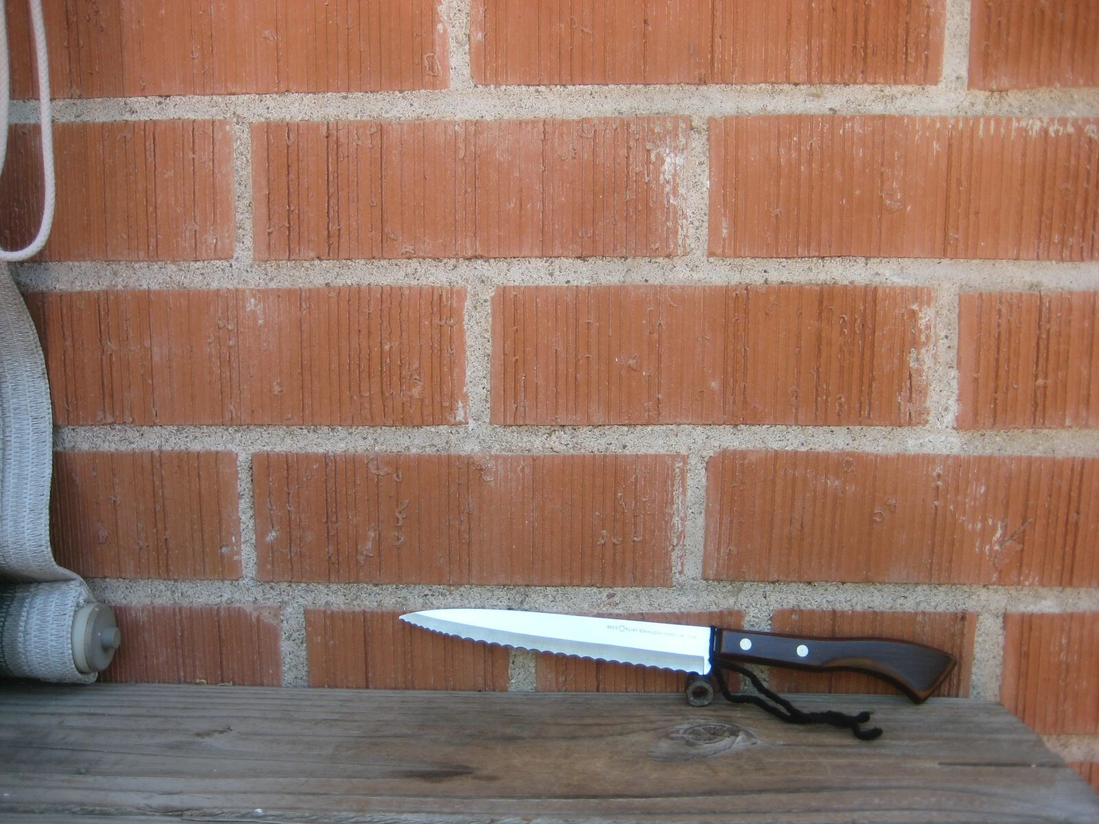 1970s Vintage 6" Blade EKCO FLINT ** Vanadium Chef's Serrated Utility Knife USA