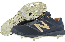 New Balance Fantom Fit REV Lite Steel Baseball Cleats Black Gold NIB - Size 16