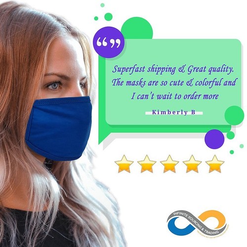 Maschera viso cotone, maschera in tessuto riutilizzabile, maschera viso in tessuto bianco per Cricut & HTV - Foto 6 di 37