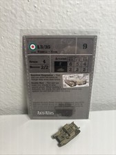 Axis  Allies Miniatures L3/35 D-Day 40/45 w Stat Card