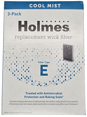 Holmes Cool Mist Type E HWF100 Humidifier Replacement Wick Filter (3-Pack) *NEW*