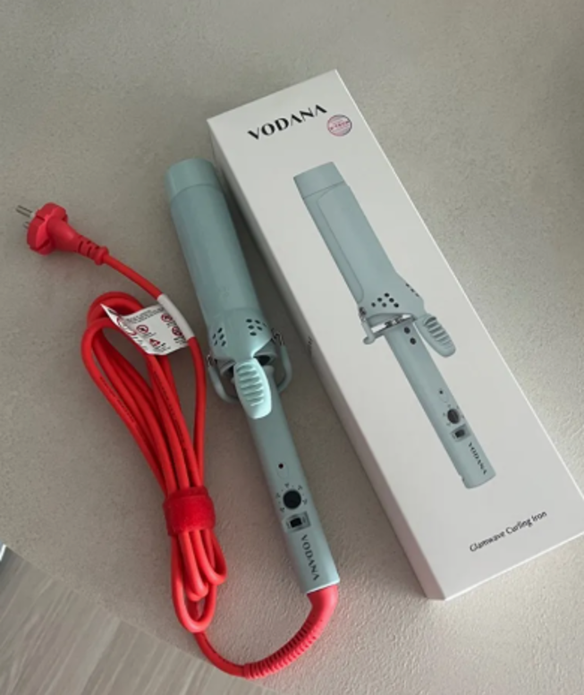 VODANA LAB Glam Wave Hair Curler Iron 40MM Tangerine Mint