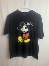 Vintage Disney Micket Mouse Black White Single Stitch T-shirt 70  s 80  s