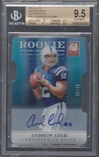 ANDREW LUCK 2012 ELITE ASPIRATIONS BLUE DIE CUT AUTO RC #D 35/49 BGS 9.5 w 10 AU