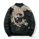 Men's Sukajan Jacket Japanese Embroidery BF Casual Loose Fall Winter Coat HOT