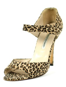 leopard suede pumps