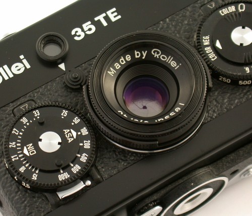 ROLLEI 35TE 35 TE Zeiss Tessar 3,5/40 classic serviced NEW collection NEU black - Bild 13 von 15