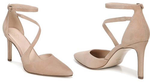 NWB 27 EDIT Naturalizer Women's Abilyn Ankle Strap Pump in Taupe Suede SIZE  8.5M 736712964599 | eBay
