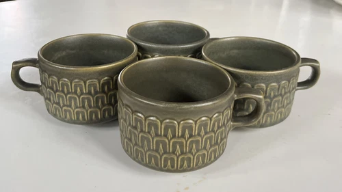 Lot Of 4 Vintage Retro Wedgwood Cambrian Tea Cups Made In England