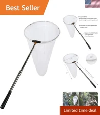 Folding Insect Net for Kids & Adults - 12" Ring and 2mm Mesh for Secure Capture