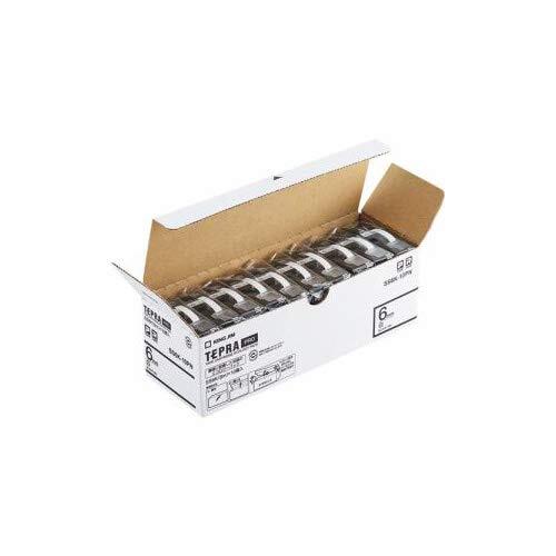 King Jim Tepra PRO Cinta Eco Blanco 6mm Negro Letras 20 Piezas De Japón - Imagen 1 de 1