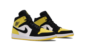 jordan 1 mid yellow toe black