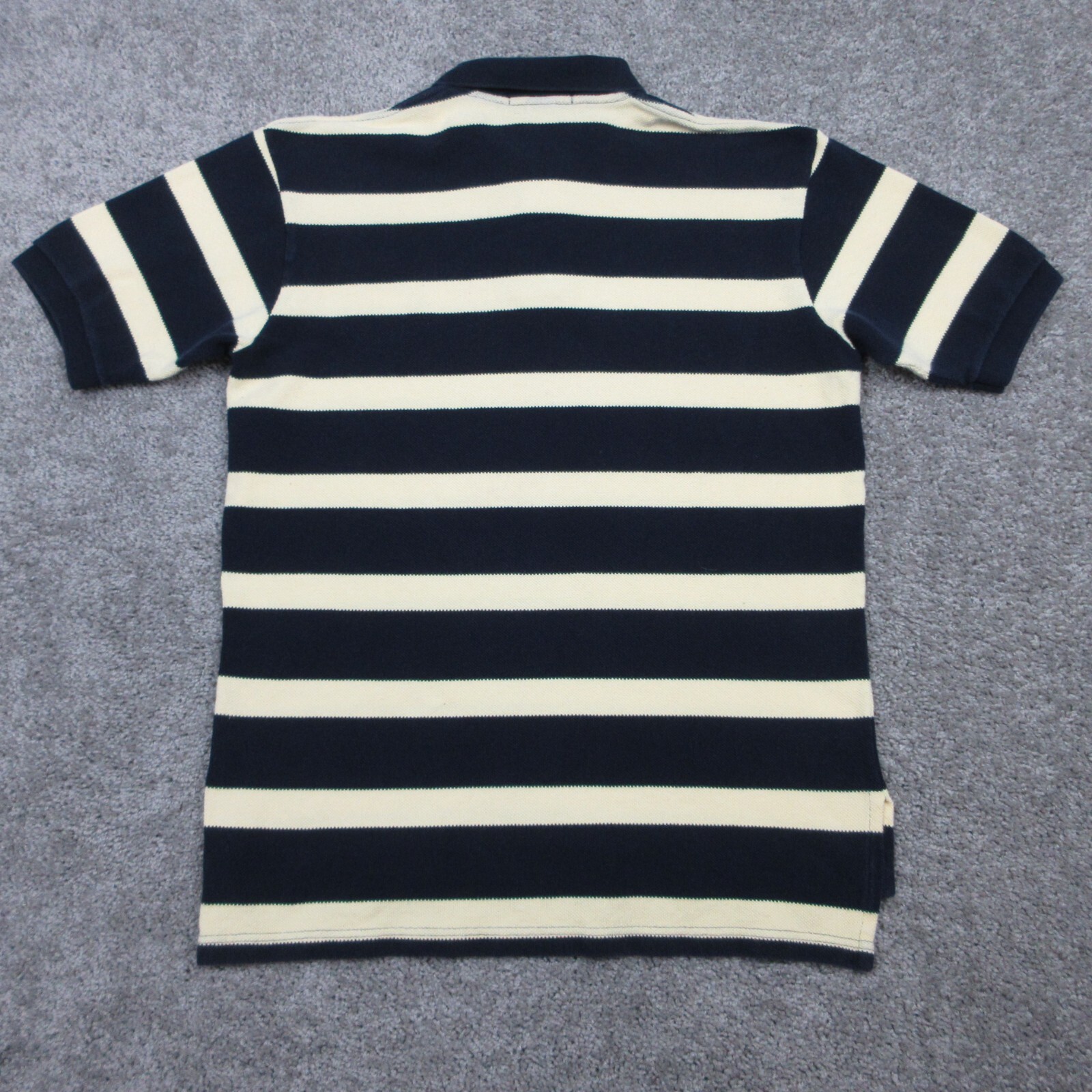 Polo Ralph Lauren camicia uomo grande giallo navy righe pony cotone golf rugby