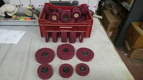  NON-WOVEN ABRASIVE VERY FINE SUPER DUTY LAP MOPS POLISHING KIT MADE IN UK B74NE - Picture 3 of 6