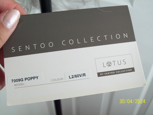 Sentoo Lotus POPPY Lace Front Mono Hand Tied Wig in Zebra Wood Rooted L2/60V/R - Picture 5 of 10