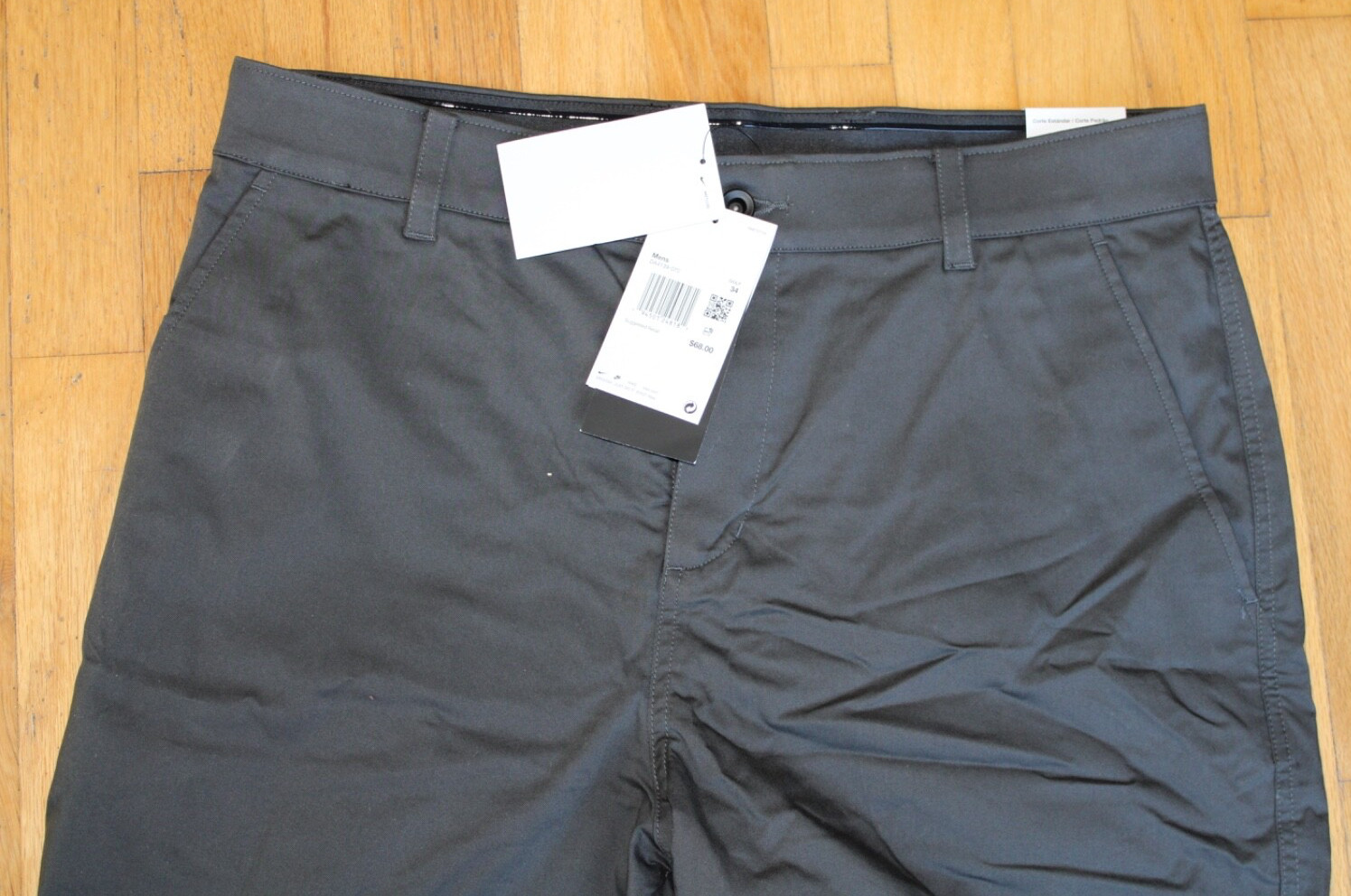 Nike Dri Fit Golf Shorts - Anthracite - Size 34 with UPF 40+