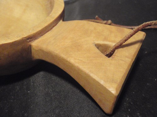 Tazza Kuksa unica svedese fatta a mano in legno Saami people - Foto 2 di 6